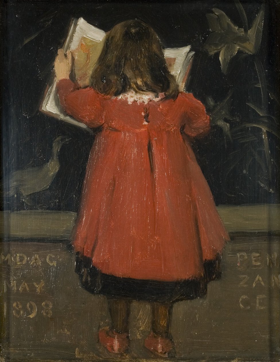 Retrato da filha da Artista, Alethea Garstin de Norman Garstin