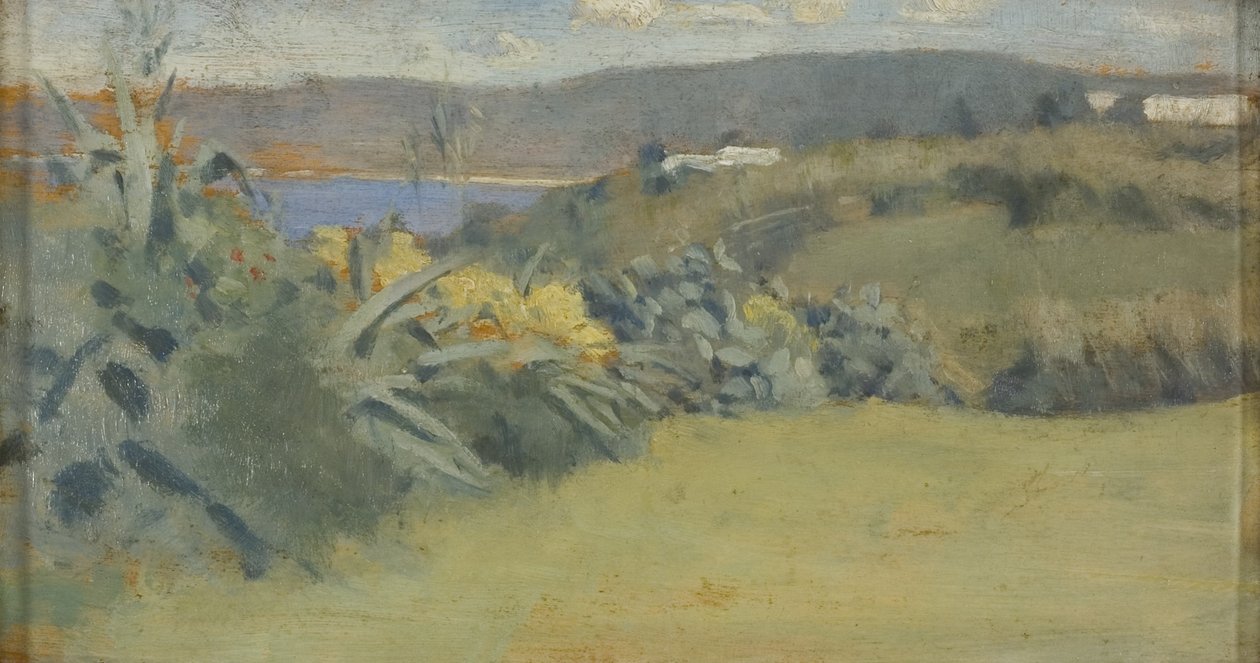 Tangier Landscape, c.1885 (óleo sobre painel) de Norman Garstin