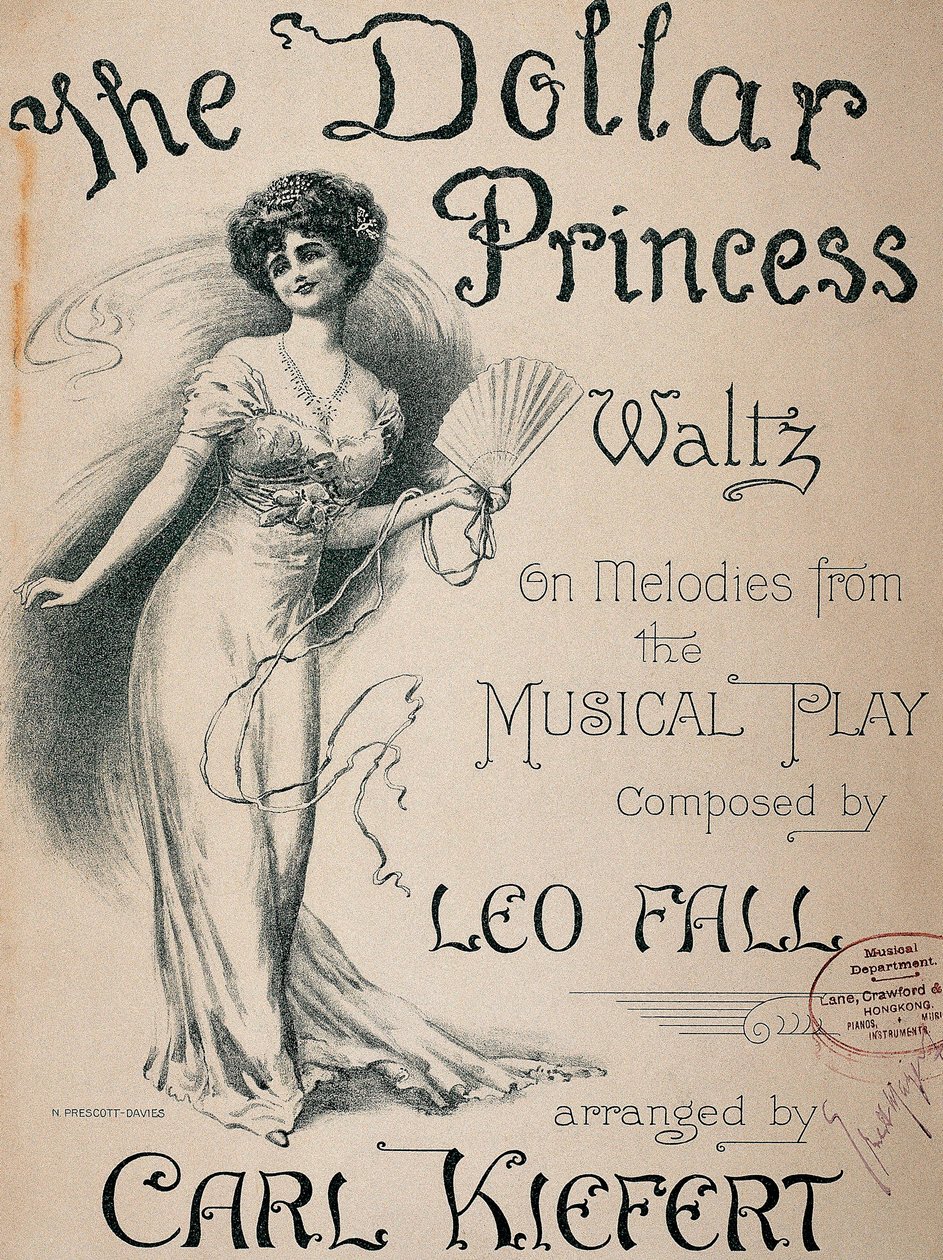 Poster para o musical "A princesa do dólar". de Norman Prescott Davies