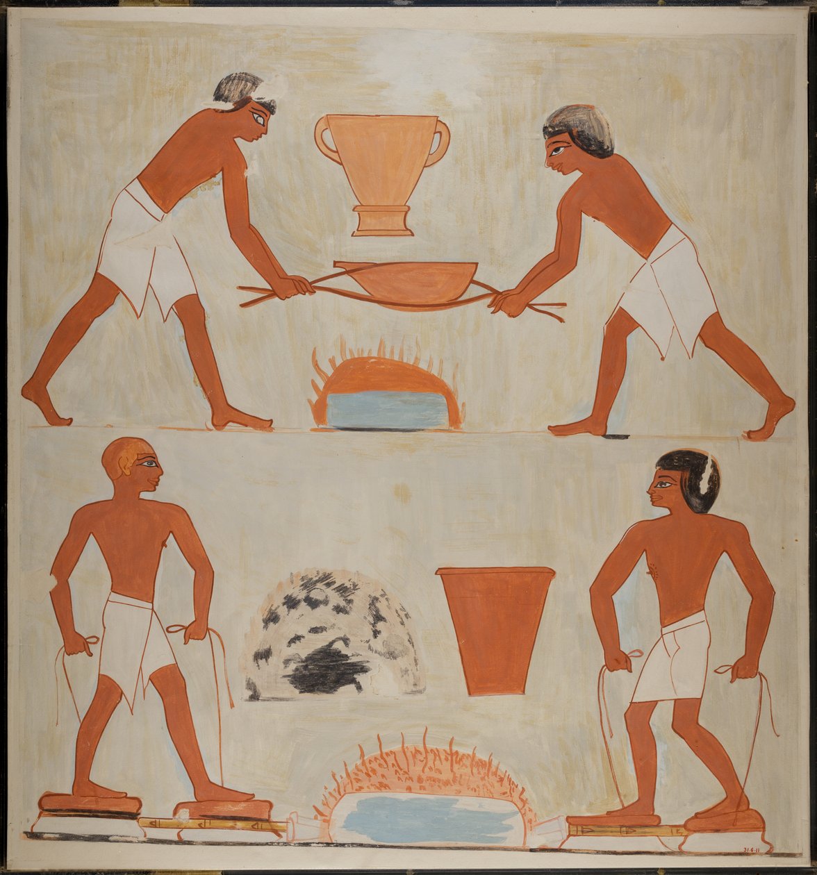 Cena dos metalúrgicos, Túmulo de Rekhmire de Norman de Garis Davies