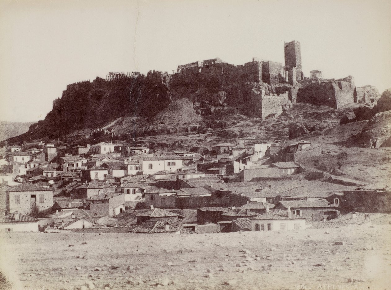 O lado noroeste da Acrópole e a área circundante de Normand Alfred Nicolas