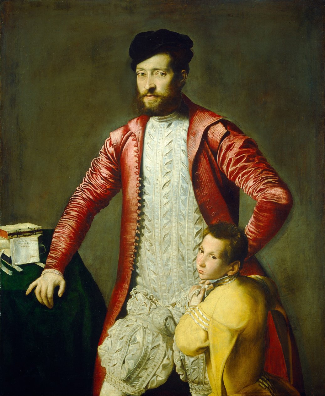 Alessandro Alberti com uma página de North Italian 16th Century