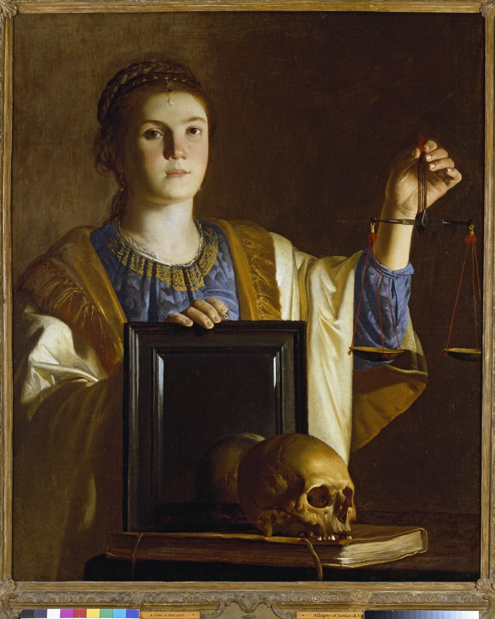 Verdade apresentando um espelho às vaidades do mundo, c.1620-1630 de Northern European School