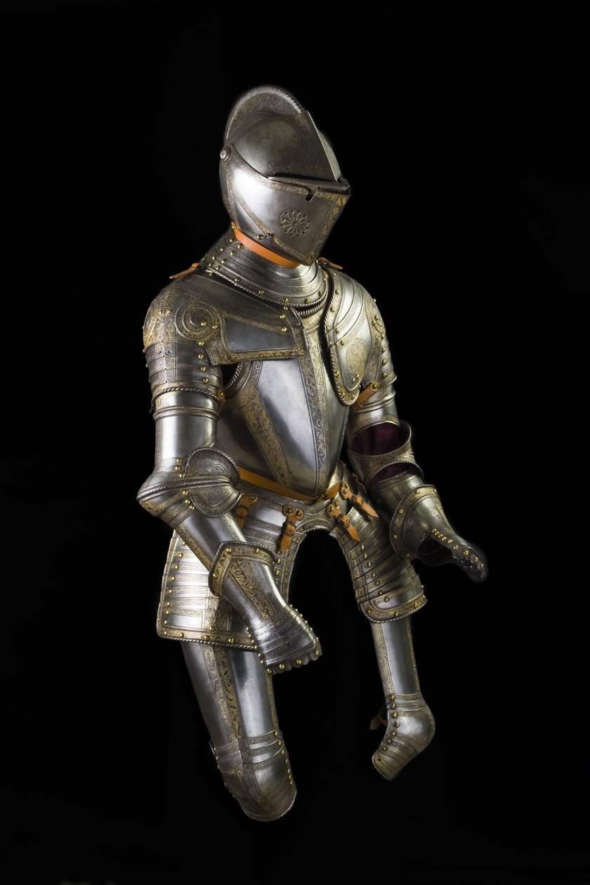Armadura de Campo de Três Trimestres, possivelmente para Henry Herbert, segundo Conde de Pembroke de Northern Italian School