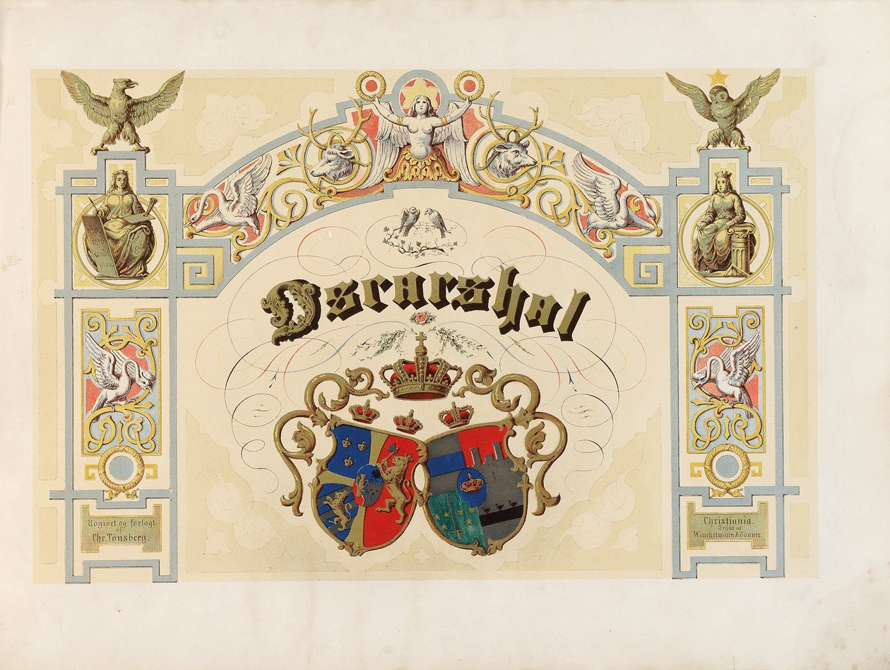 Página de título do Oscar, 1852 de Norwegian School