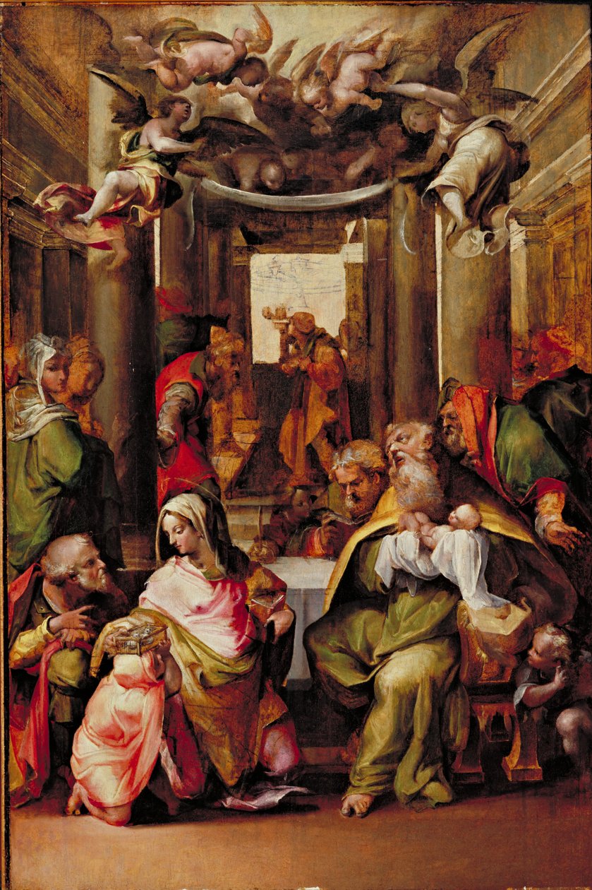 A apresentação no templo, c.1567 de Nosadella