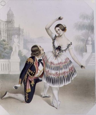 Fanny Cerrito (1817-1909) e S. Leão do Teatro de Sua Majestade em 