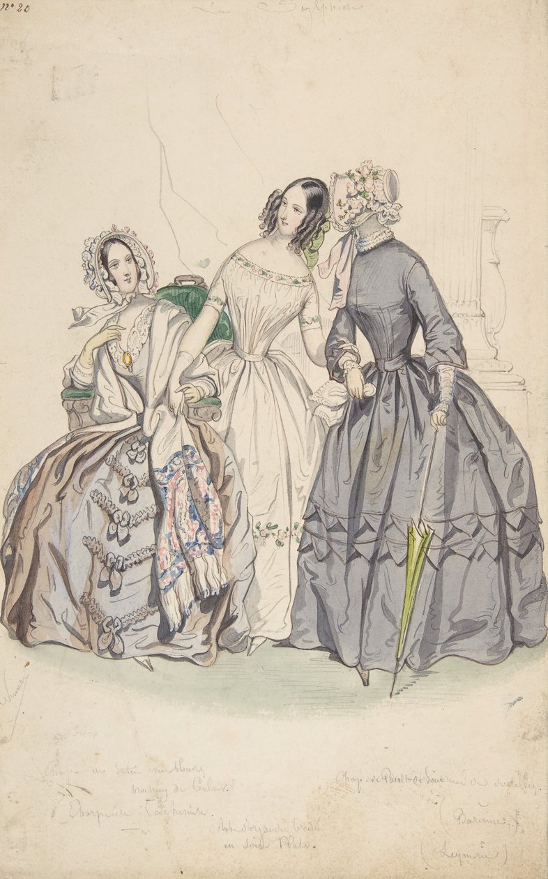 Figurino, 1836-37. de Numa Bassaget