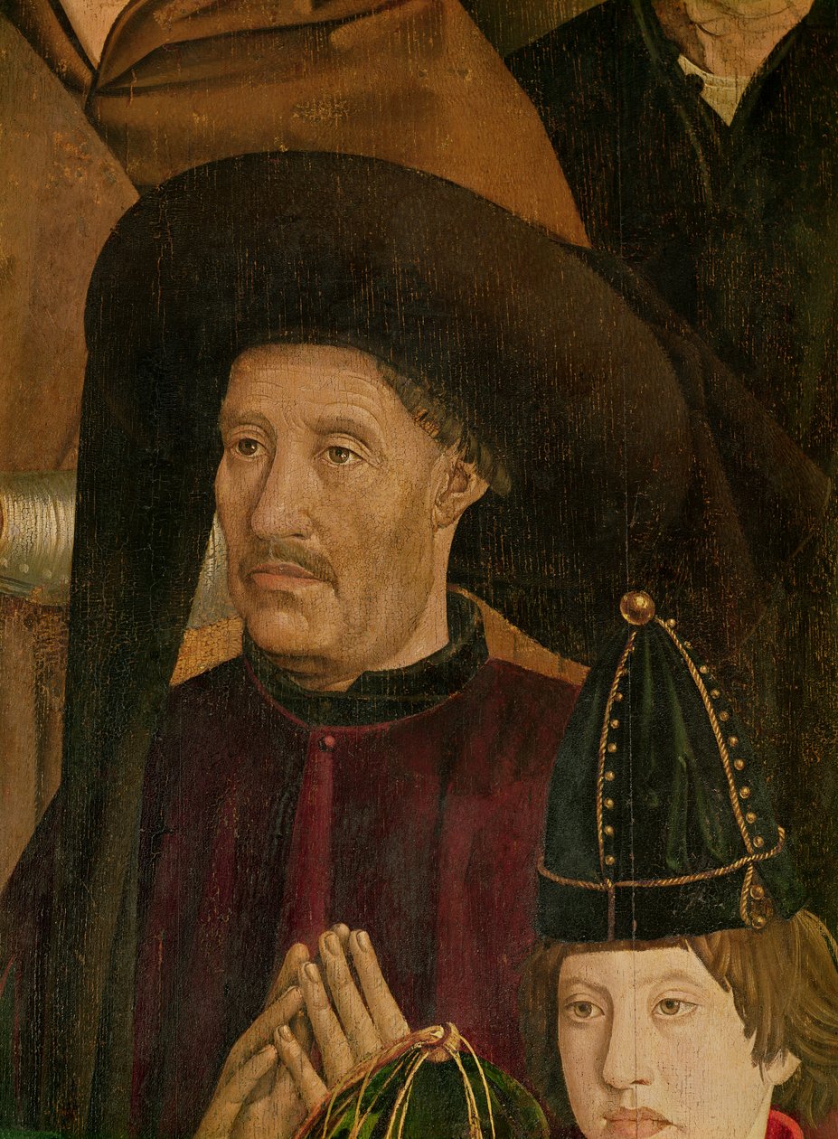 Henry the Navigator (1394-1460) detalhe do políptico de São Vicente, c.1465 de Nuno Goncalves or Gonzalvez