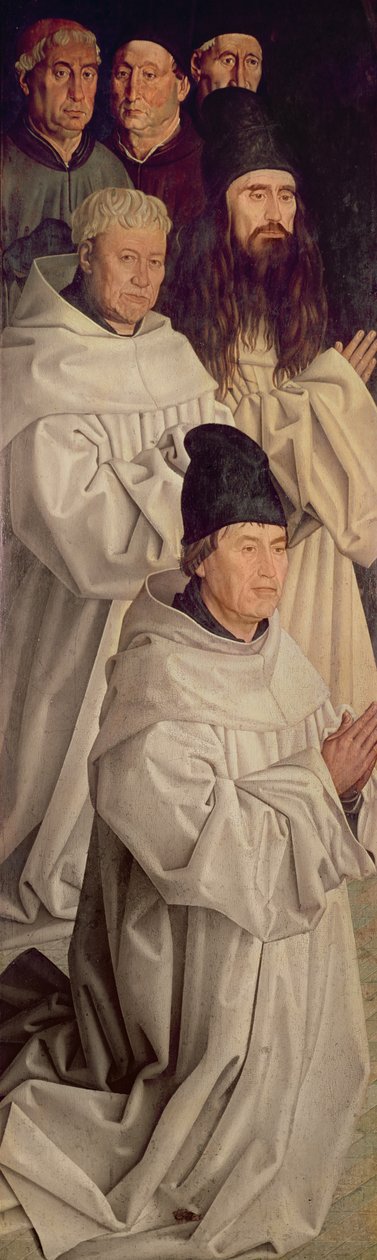 Painel dos monges, do Polyptych de St. Vincent, c.1465 de Nuno Goncalves or Gonzalvez