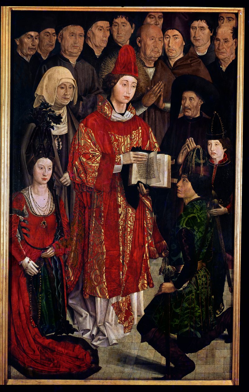 O Retábulo de São Vicente, detalhe do Painel Infantil, c.1467-70 de Nuno Goncalves or Gonzalvez