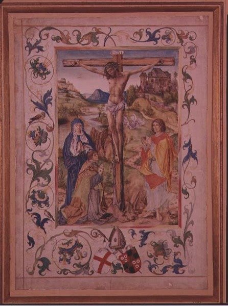 Cristo na Cruz (vellum) de Nuremberg School