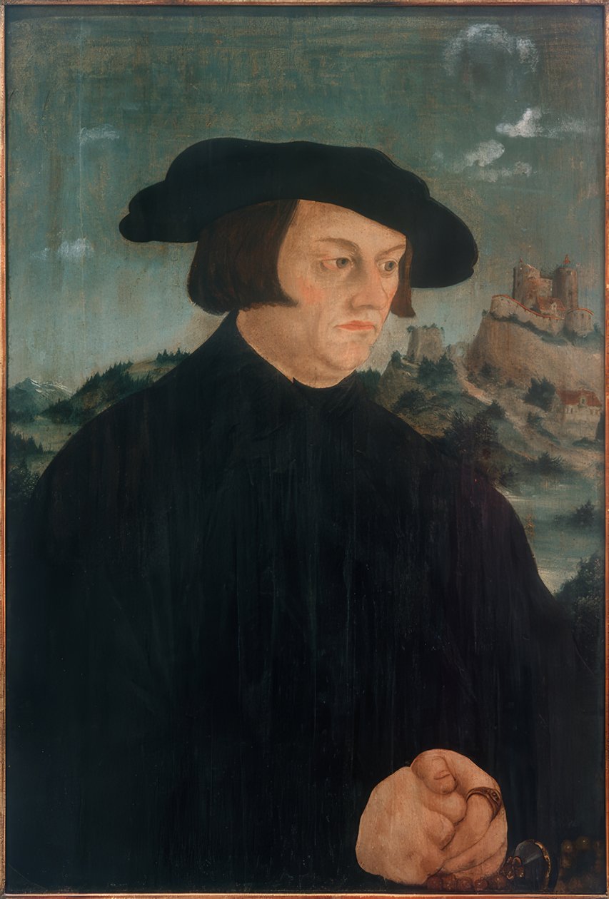 Retrato de um homem de Oberdeutscher Meister