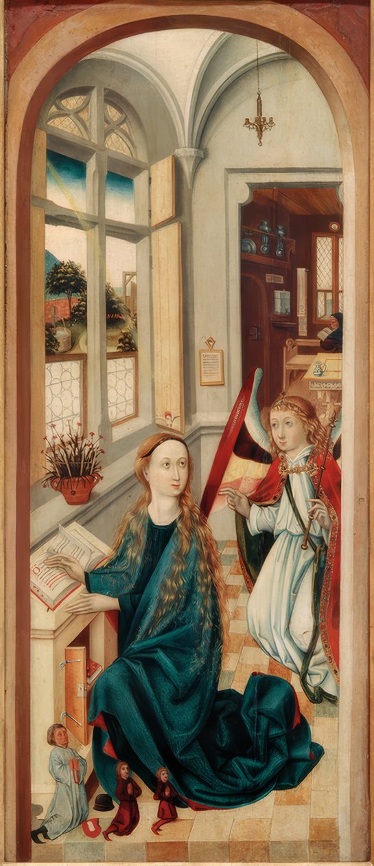 A Anunciação a Maria de Oberrheinsicher Meister
