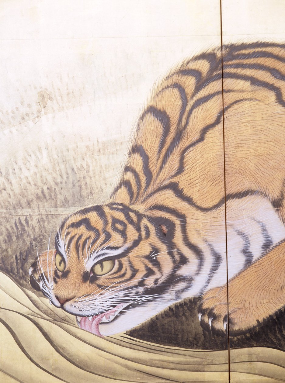 Tigres numa Paisagem de Obun Kunii