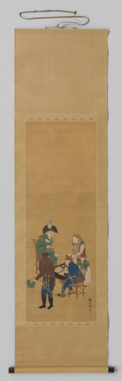 Philipp Franz von Siebold, mestre-chefe em Deshima de Obunsai (signed by artist)