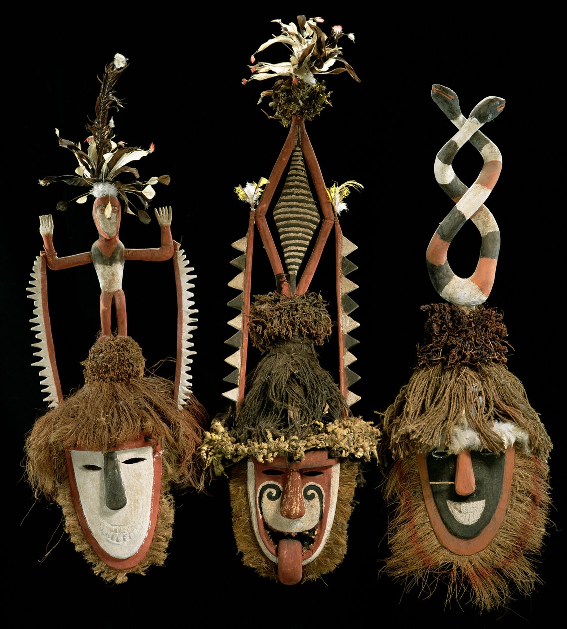 Máscaras De Dança, Tolai, New Britain de Oceanic