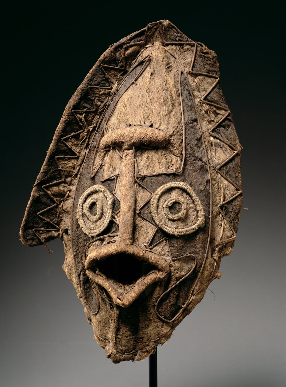Máscara de Tapan, da região de Elema do Golfo Papua, Papua Nova Guiné, Oceania, (mídia mista) de Oceanic