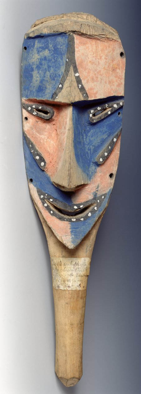 Máscara Tenon, de Ile de Vao, Nova Caledônia, do século 11 ao 19 (madeira pintada) de Oceanic