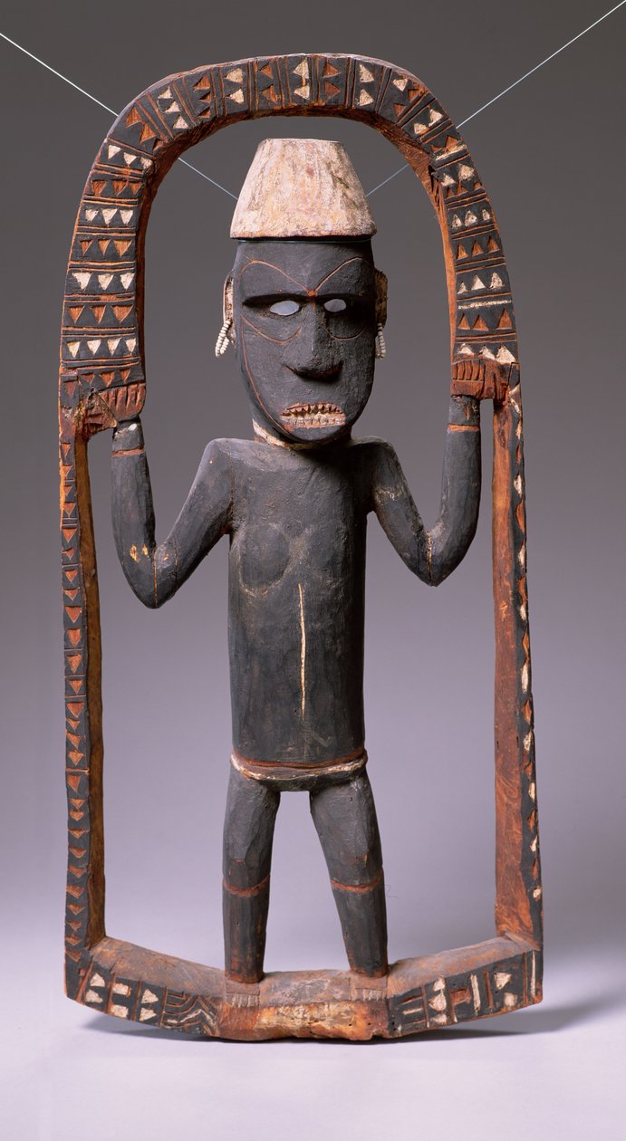 Figura da Canoa House, Ilhas Salomão (madeira) de Oceanic