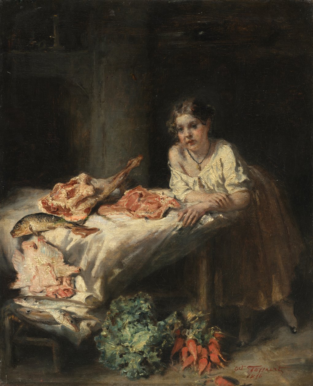 A cozinha da burguesia de Octave Tassaert