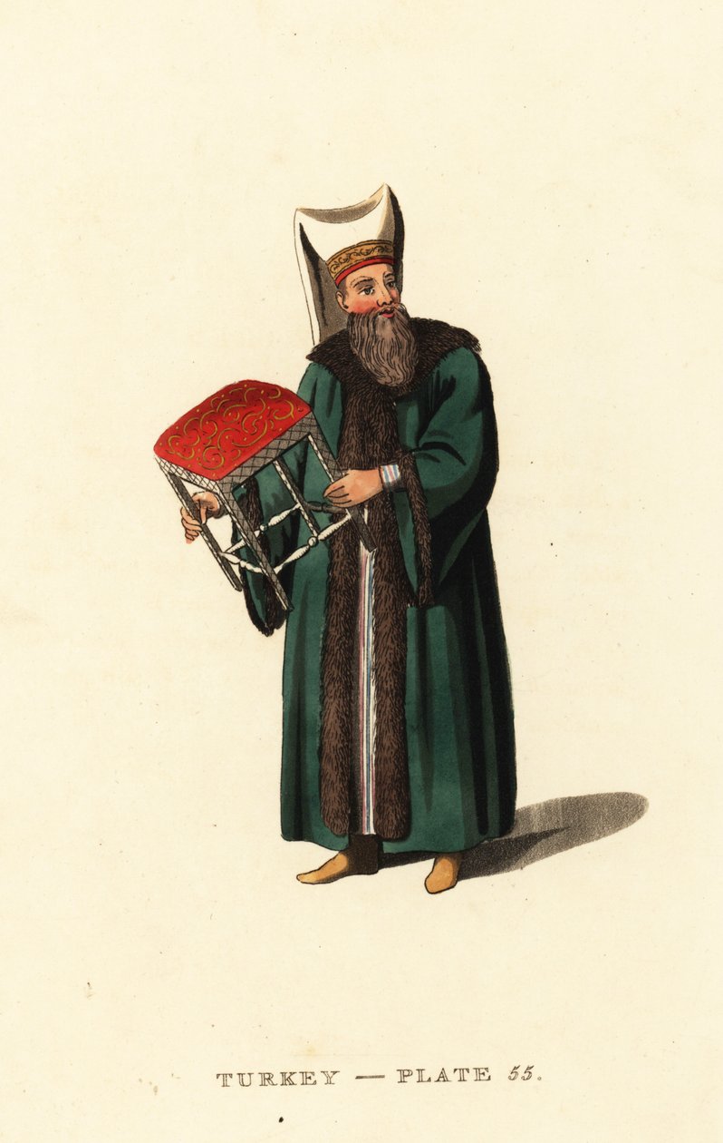 Portador de fezes para o Grande Signior, Sultão do Império Otomano de Octavian (after) Dalvimart