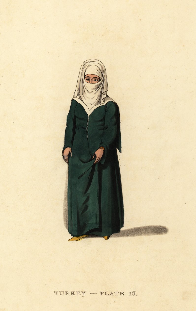 Mulher turca de Constantinopla (Istambul), Império Otomano de Octavian (after) Dalvimart