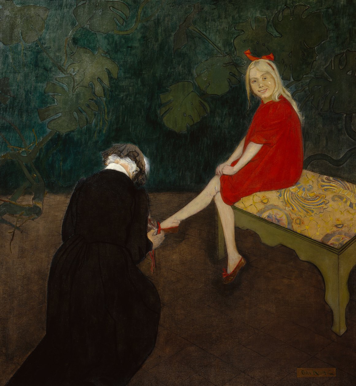 vermelho e preto de Oda Krohg