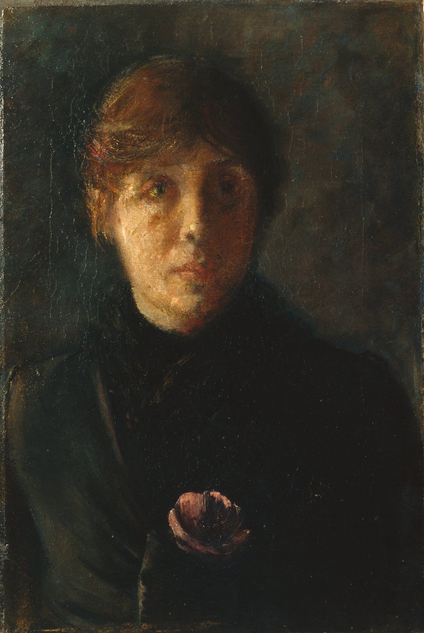 Auto-retrato, c.1890 de Oda Krohg