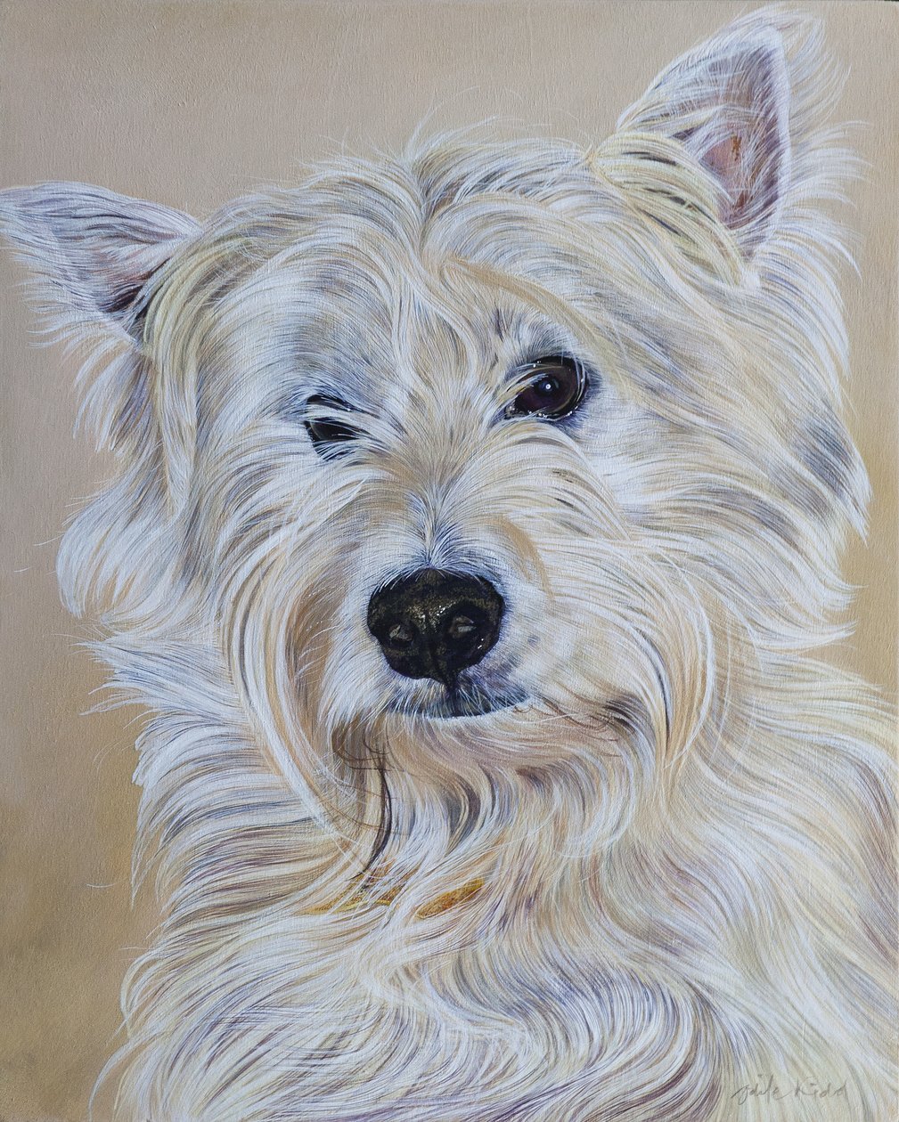 Hamish, 2011 (acrílico sobre madeira) de Odile Kidd
