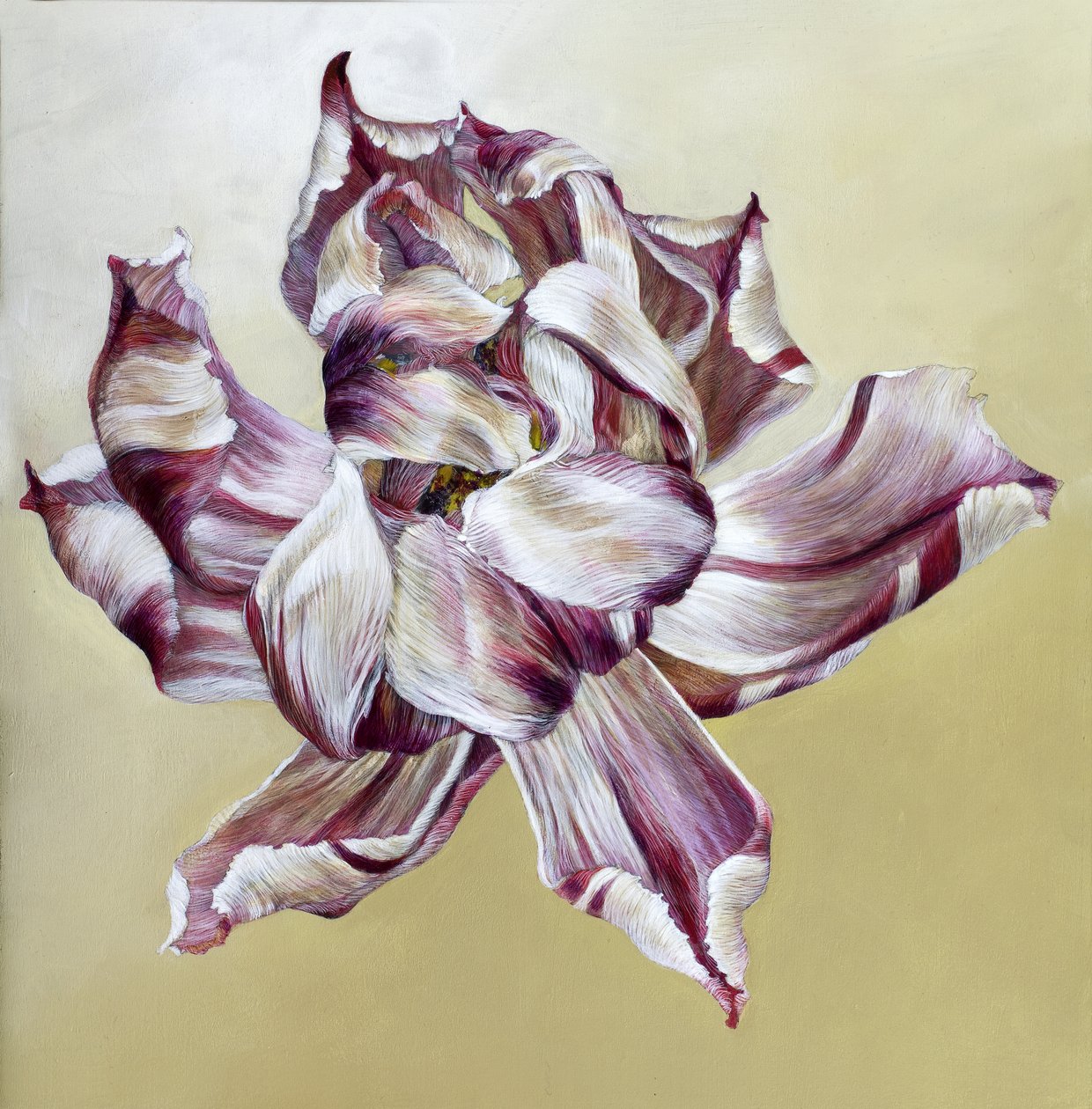 Tulipa, 2013 (acrílico sobre madeira) de Odile Kidd