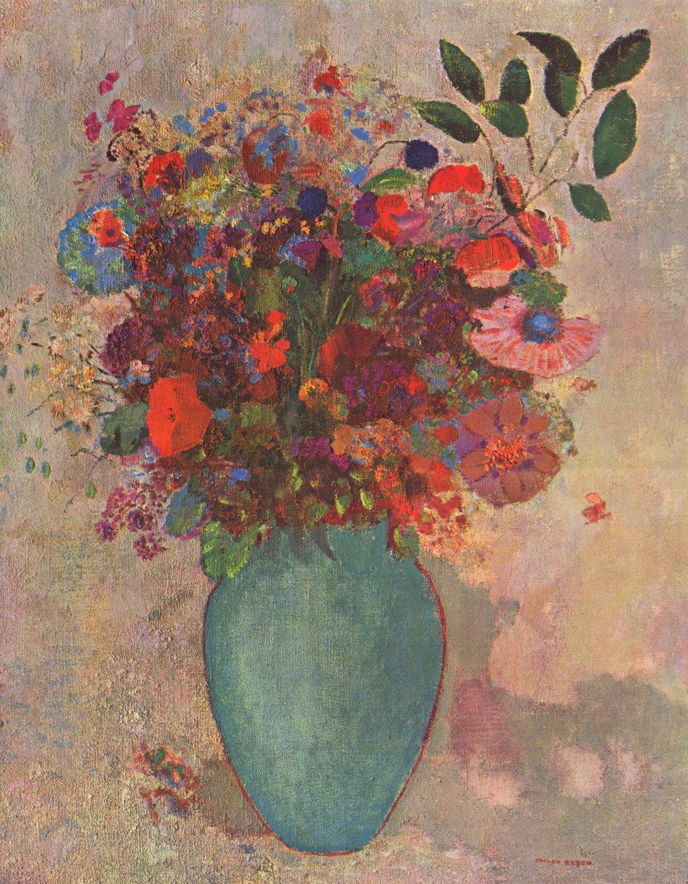 O vaso turquesa de Odilon Redon