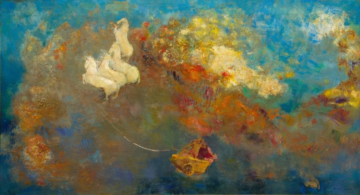 A carruagem de Apolo de Odilon Redon