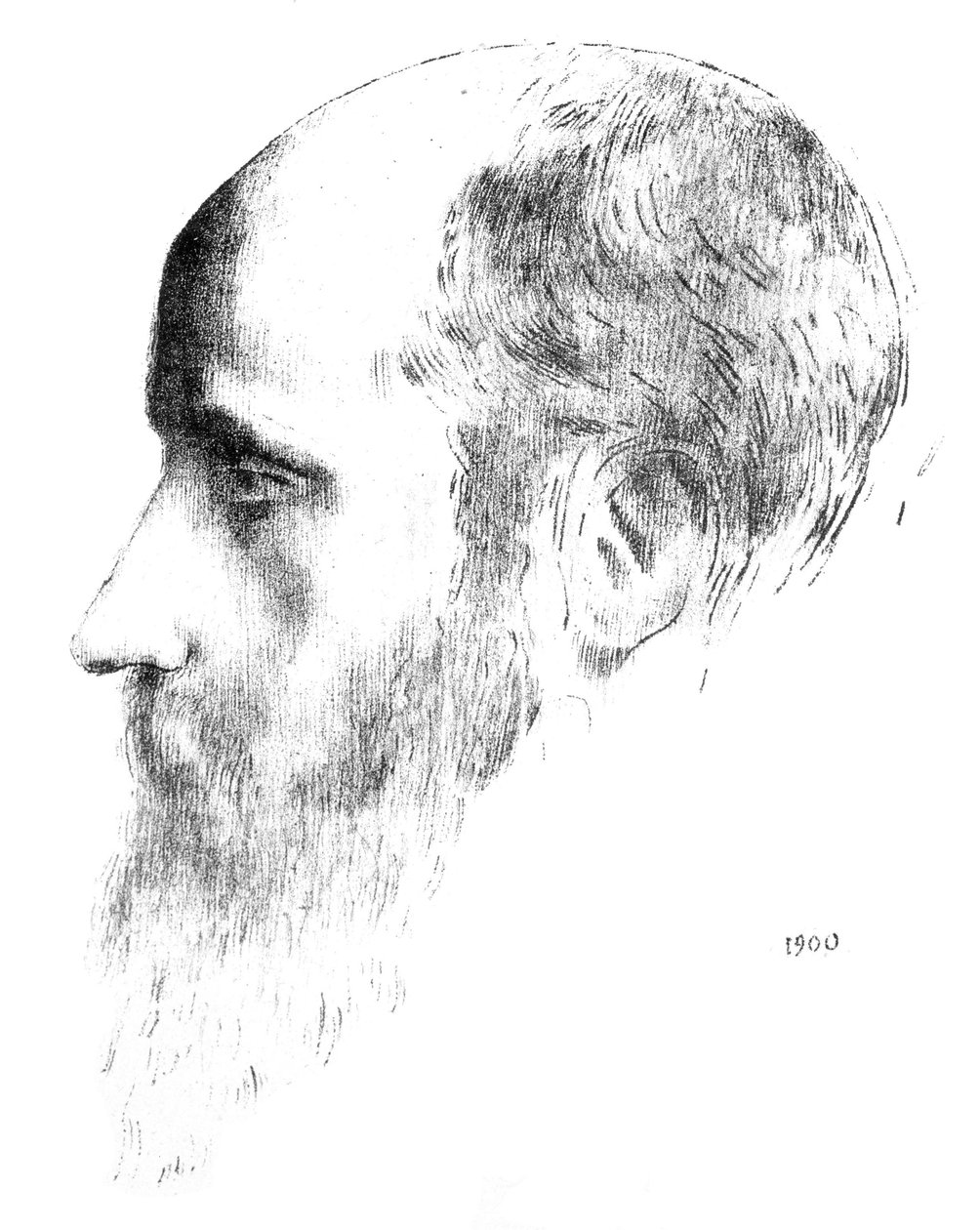 Retrato de Vuillard (prova de artistas) de Odilon Redon