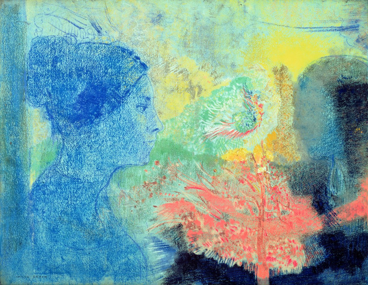 Tons de Sono (pastel sobre papel de Odilon Redon