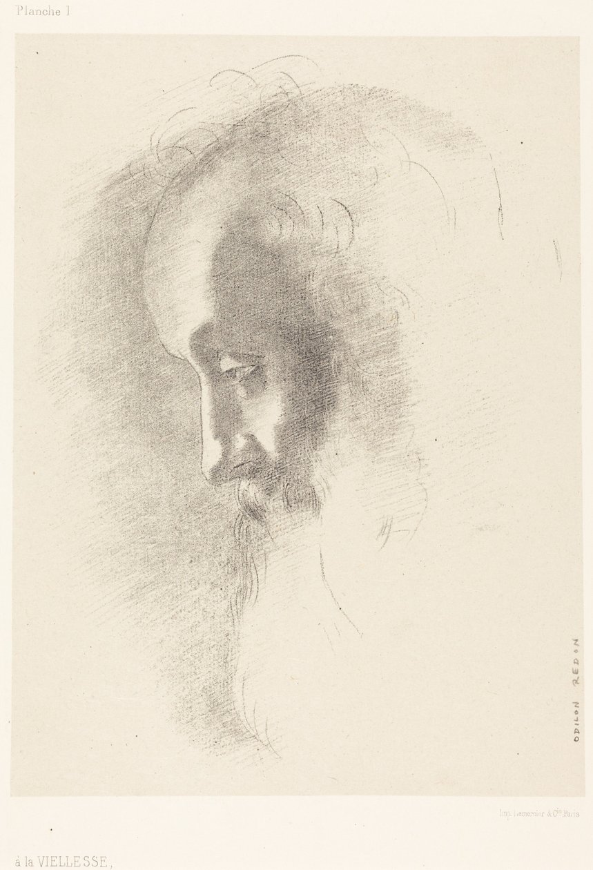 À velhice de Odilon Redon
