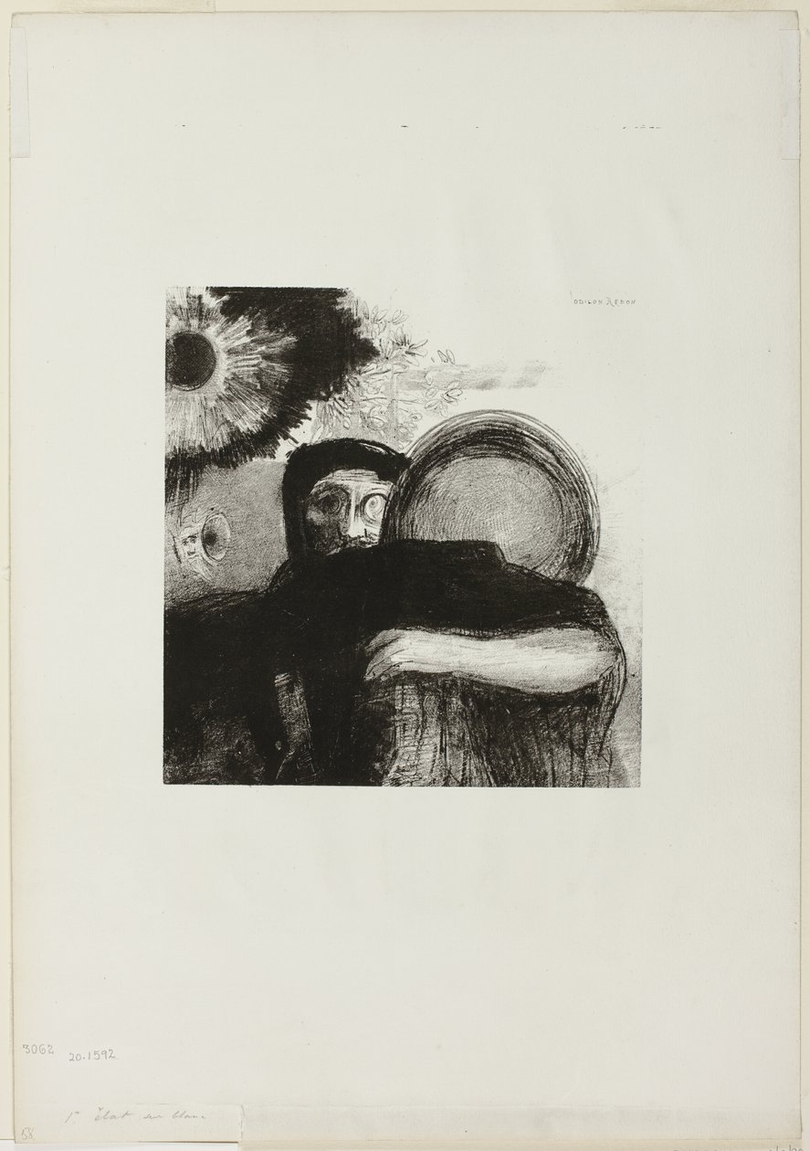 Um Malabarista Estranho, placa 5 de Homenagem a Goya de Odilon Redon
