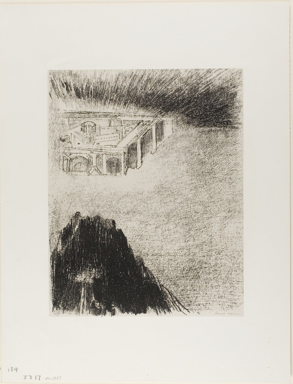 E eu João Vi a Cidade Santa, Nova Jerusalém, Descendo de Deus do Céu, placa 11 de 12 de Odilon Redon