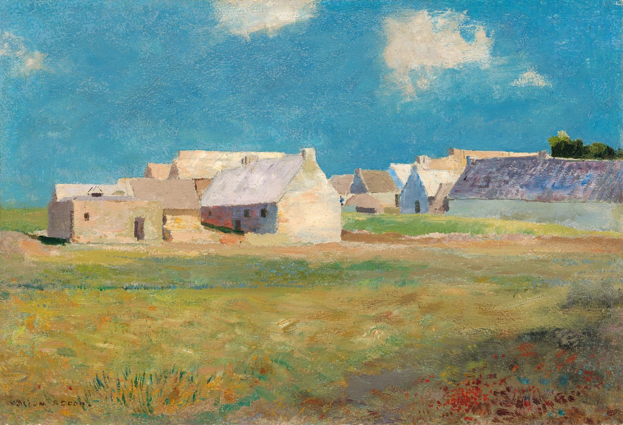 Vila Bretão, c. 1890. de Odilon Redon