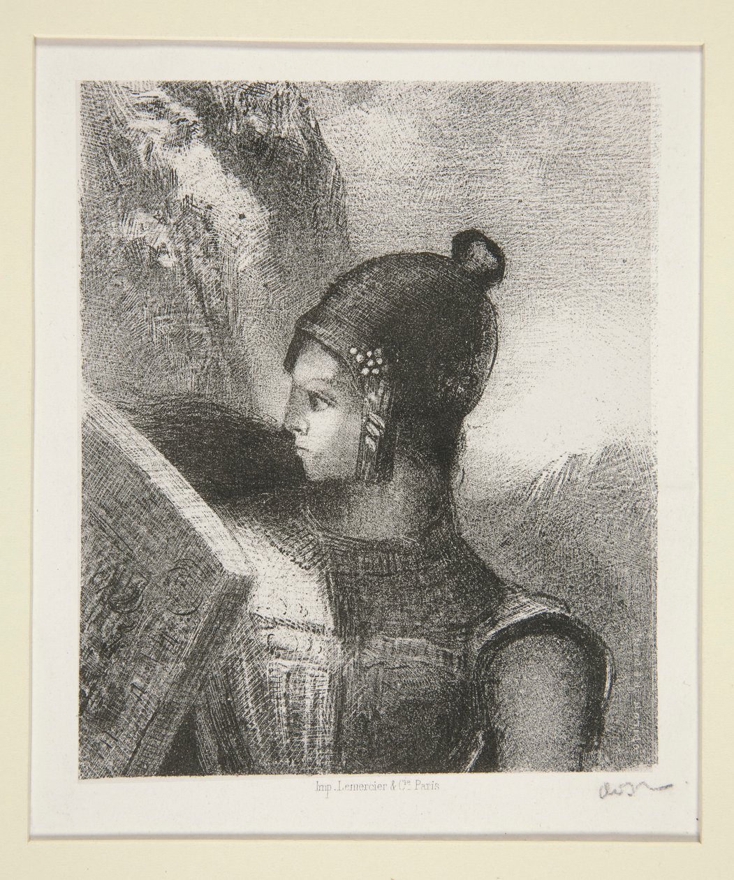 Br?nnhilde, frontispício de La Revue Wagnerienne de Odilon Redon