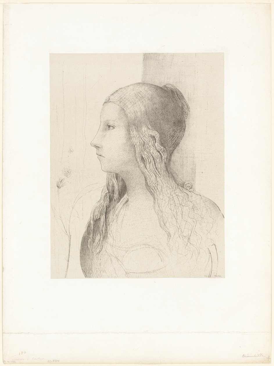 Brünnhilde (Crepúsculo dos Deuses) de Odilon Redon