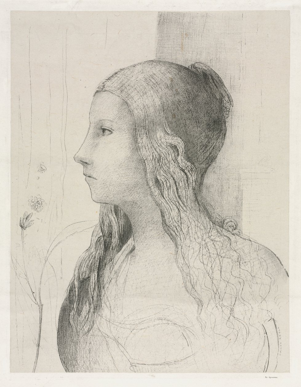 Brünnhilde em Crepúsculo dos Deuses de Odilon Redon