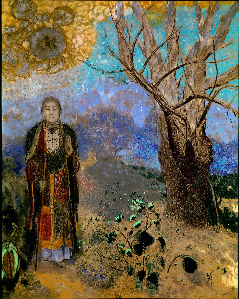 Buda (óleo sobre tela de Odilon Redon