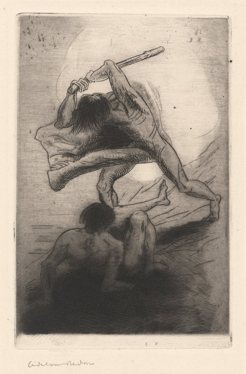 Caim é Abel de Odilon Redon