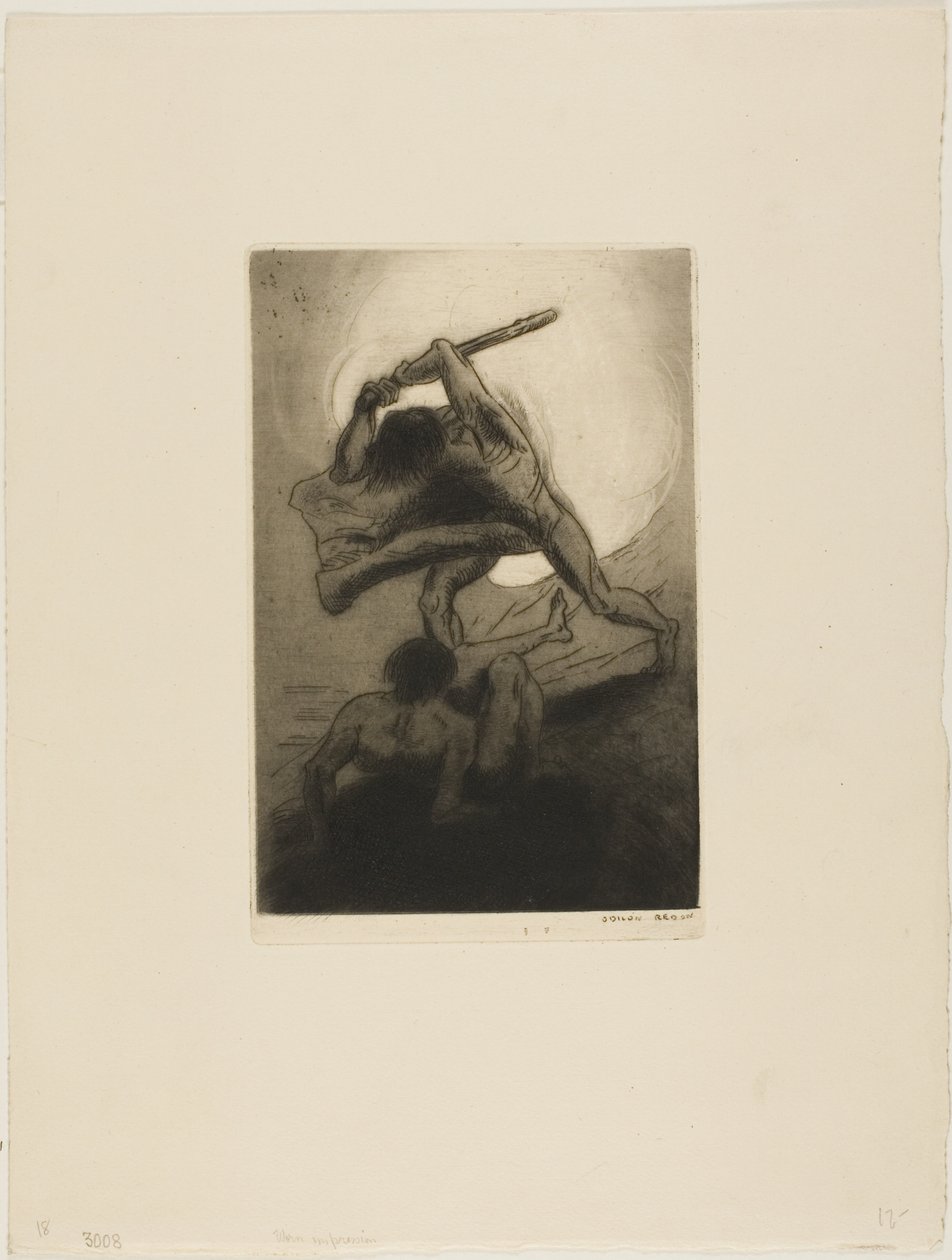 Caim é Abel de Odilon Redon