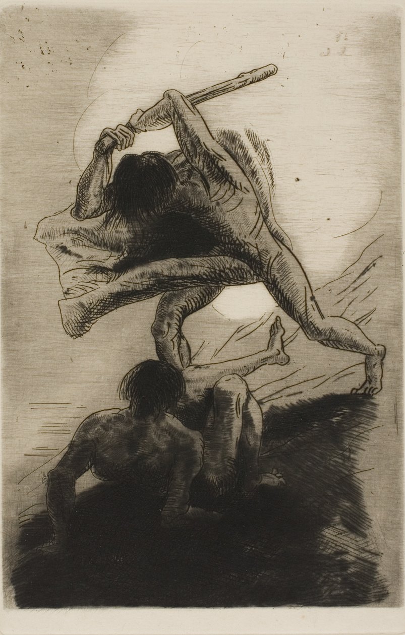 Caim é Abel de Odilon Redon
