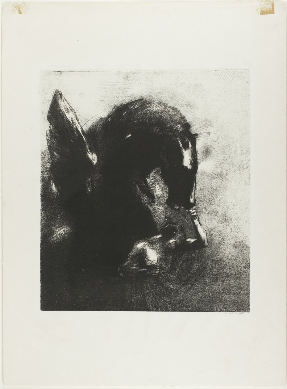 Pégaso cativo de Odilon Redon