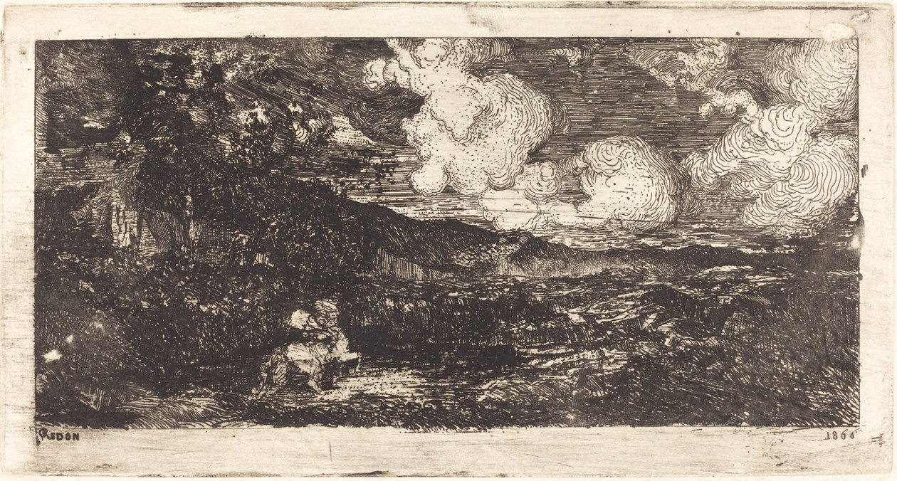 Cavalier Galopant (Cavaleiro Galopante) de Odilon Redon