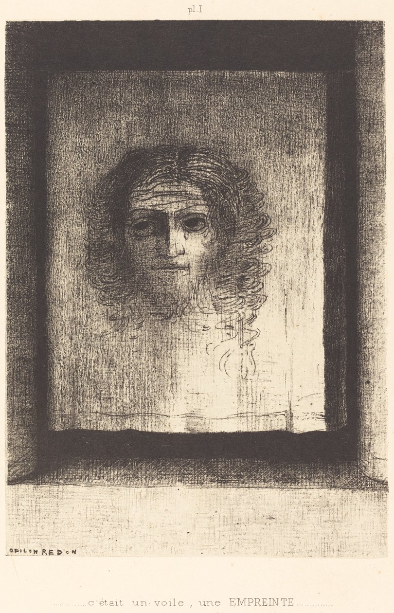 Era um véu, uma impressão (Era um véu, uma impressão) de Odilon Redon