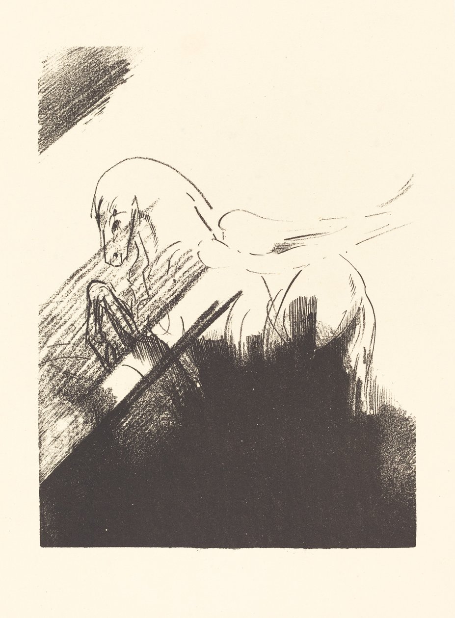 Cheval aile (cavalo alado) de Odilon Redon